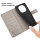 Hülle für Xiaomi Redmi Note 14 Pro 4G, Handy Tasche Handyhülle Wallet Case Flip Cover in Grau