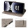 Hülle für Xiaomi Redmi Note 14 Pro 4G, Handy Tasche Handyhülle Wallet Case Flip Cover in Grau