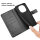 Hülle für Xiaomi Redmi Note 14 Pro 4G, Handy Tasche Handyhülle Wallet Case Flip Cover in Schwarz