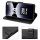 Hülle für Xiaomi Redmi Note 14 Pro 4G, Handy Tasche Handyhülle Wallet Case Flip Cover in Schwarz