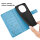 Hülle für Xiaomi Redmi Note 14 Pro 5G, Handy Tasche Handyhülle Wallet Case Flip Cover in Blau