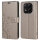 Hülle für Xiaomi Redmi Note 14 Pro 5G, Handy Tasche Handyhülle Wallet Case Flip Cover in Grau