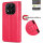 Hülle für Xiaomi Redmi Note 14 Pro 5G, Handy Tasche Handyhülle Wallet Case Flip Cover in Rot