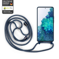 Handykette für Samsung Galaxy S20 FE Hanyhülle mit Band Hülle mit Kodel Smartphone Halskette in Blau