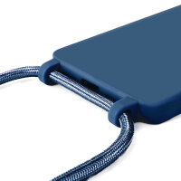Handykette für Samsung Galaxy S20 FE Hanyhülle mit Band Hülle mit Kodel Smartphone Halskette in Blau