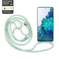 Handykette für Samsung Galaxy S20 FE Hanyhülle mit Band Hülle mit Kodel Smartphone Halskette in Mintgrün