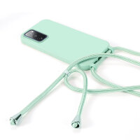 Handykette für Samsung Galaxy S20 FE Hanyhülle mit Band Hülle mit Kodel Smartphone Halskette in Mintgrün