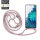 Handykette für Samsung Galaxy S20 FE Hanyhülle mit Band Hülle mit Kodel Smartphone Halskette in Rosa
