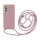 Handykette für Samsung Galaxy S21 FE Hanyhülle mit Band Hülle mit Kodel Smartphone Halskette in Rosa