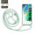 Handykette für Samsung Galaxy S21 FE Hanyhülle mit Band Hülle mit Kodel Smartphone Halskette in Mintgrün
