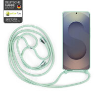 Handykette für Samsung Galaxy S25 Ultra Hanyhülle mit Band Hülle mit Kodel Smartphone Halskette in Mintgrün