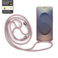 Handykette für Samsung Galaxy S25 Ultra Hanyhülle mit Band Hülle mit Kodel Smartphone Halskette in Rosa