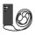 Handykette für Samsung Galaxy S25 Ultra Hanyhülle mit Band Hülle mit Kodel Smartphone Halskette in Schwarz