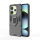 Hülle für Xiaomi Redmi Note 14 4G Handyhülle Drehbar Ringhalter Magnet Bumper Case in Schwarz