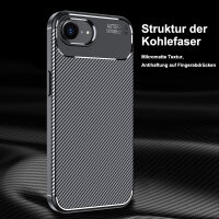 Handyhülle für Apple iPhone 16E – Outdoor Silikon Cover Schwarz