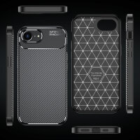 Handyhülle für Apple iPhone 16E – Outdoor Silikon Cover Schwarz