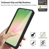 360° Hülle für Samsung A36 / A56, 360 Grad Handyhülle mit Integriertem Displayschutz in Schwarz