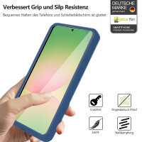 360° Hülle für Samsung A36 / A56, 360 Grad Handyhülle mit Integriertem Displayschutz in Blau