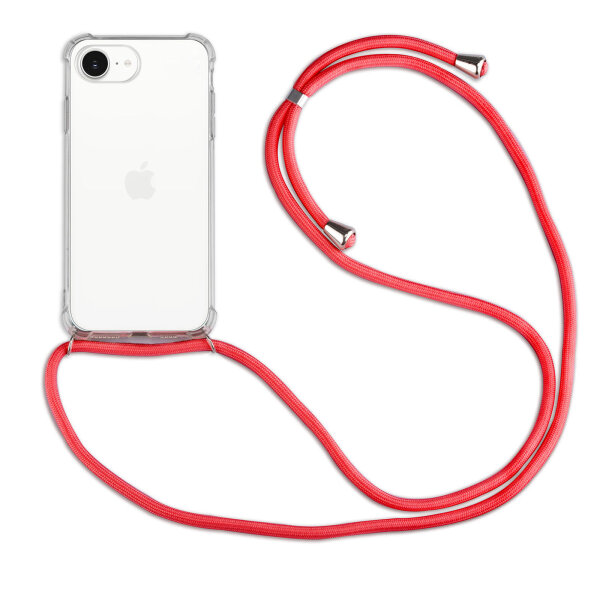 Handykette für Apple iPhone 16E – Handyhülle mit Band Rot