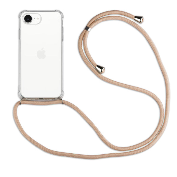 Handykette für Samsung Galaxy A36 / A56 Handyhülle mit Band Case TPU Hülle mit Kordel in Beige / Braun