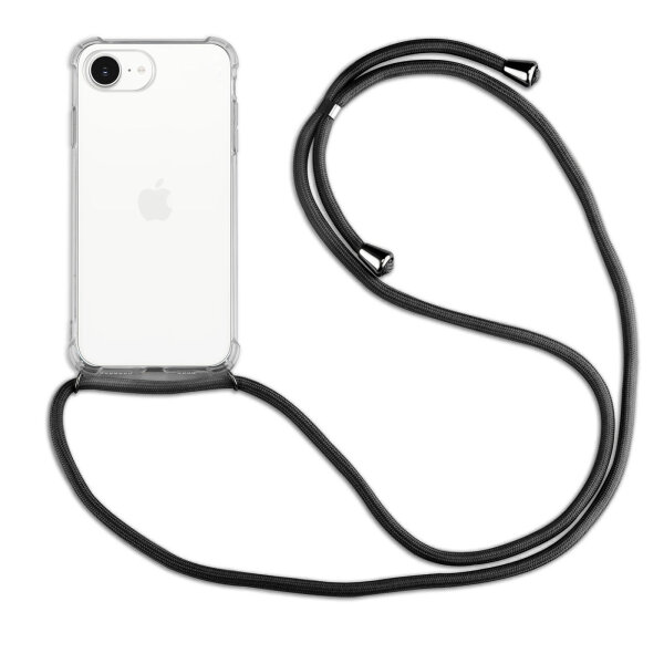 Handykette für Samsung Galaxy A36 / A56 Handyhülle mit Band Case TPU Hülle mit Kordel in Schwarz