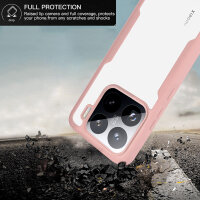 360° Grad Hülle für Xiaomi 15 Handyhülle vollschutz Integriertem Displayschutz in Rosa