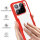 360° Grad Hülle für Xiaomi 15 Handyhülle vollschutz Integriertem Displayschutz in Rot