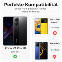 360° Hülle für Poco X7 Pro 5G, 360 Grad...