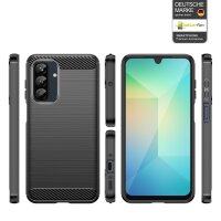 Carbon Hülle für Samsung Galaxy A26 Handyhülle Back Cover Handy Tasche Bumper