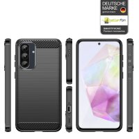 Carbon Hülle für Samsung Galaxy A36 / A56 Handyhülle Back Cover Handy Tasche Bumper