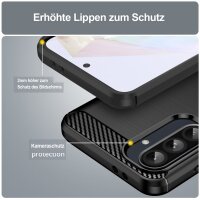 Carbon Hülle für Samsung Galaxy A36 / A56 Handyhülle Back Cover Handy Tasche Bumper