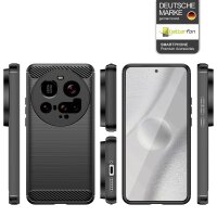 Hülle für Xiaomi 15 Ultra Carbon Look Handyhülle Outdoor Stoßfeste Handy Tasche Bumper