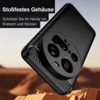 Hülle für Xiaomi 15 Ultra Carbon Look Handyhülle Outdoor Stoßfeste Handy Tasche Bumper