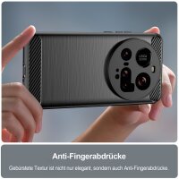 Hülle für Xiaomi 15 Ultra Carbon Look Handyhülle Outdoor Stoßfeste Handy Tasche Bumper
