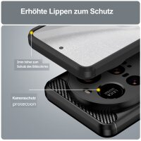 Hülle für Xiaomi 15 Ultra Carbon Look Handyhülle Outdoor Stoßfeste Handy Tasche Bumper