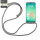 Handykette für Samsung Galaxy A26 Handyhülle mit Band Case TPU Hülle mit Kordel in Grau