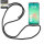 Handykette für Samsung Galaxy A26 Handyhülle mit Band Case TPU Hülle mit Kordel in Schwarz