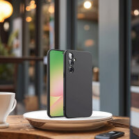 Hülle für Samsung Galaxy A36 / A56 Handyhülle Back Cover Silikon Case Bumper in Schwarz