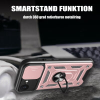 Handyhülle für Apple iPhone 16E – Ring Panzer Case Rosegold