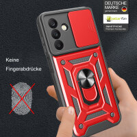 Outdoor Panzer Hülle für Samsung Galaxy A26 mit Kameraschutz Ringhalter Bumper in Rot