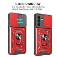 Outdoor Panzer Hülle für Samsung Galaxy A26 mit Kameraschutz Ringhalter Bumper in Rot