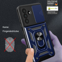 Outdoor Panzer Hülle für Samsung Galaxy A36 / Galaxy A56 mit Kameraschutz Ringhalter Bumper in Blau