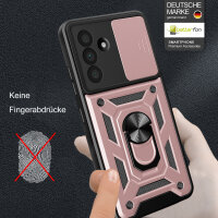 Outdoor Panzer Hülle für Samsung Galaxy A36 / Galaxy A56 mit Kameraschutz Ringhalter Bumper in Rosegold