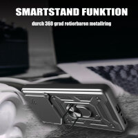 Outdoor Panzer Hülle für Xiaomi 15 Handyhülle Kameraschutz Ringhalter in Schwarz