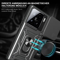 Outdoor Panzer Hülle für Xiaomi 15 Handyhülle Kameraschutz Ringhalter in Schwarz