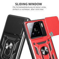 Outdoor Panzer Hülle für Xiaomi 15 Handyhülle Kameraschutz Ringhalter in Rot