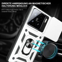 Outdoor Panzer Hülle für Xiaomi 15 Handyhülle Kameraschutz Ringhalter in Silber