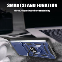 Outdoor Panzer Hülle für Xiaomi 15 Handyhülle Kameraschutz Ringhalter in Blau