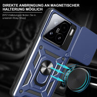 Outdoor Panzer Hülle für Xiaomi 15 Handyhülle Kameraschutz Ringhalter in Blau