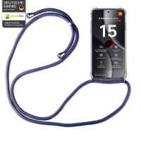 Handykett für Xiaomi 15 Ultra Hülle mit Kordel Handyhülle mit Band in Blau